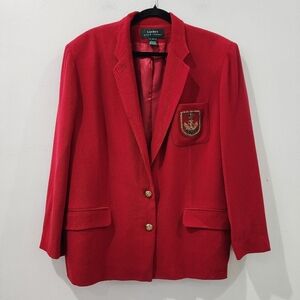 Ralph Lauren Crest & Crown Wool Blazer